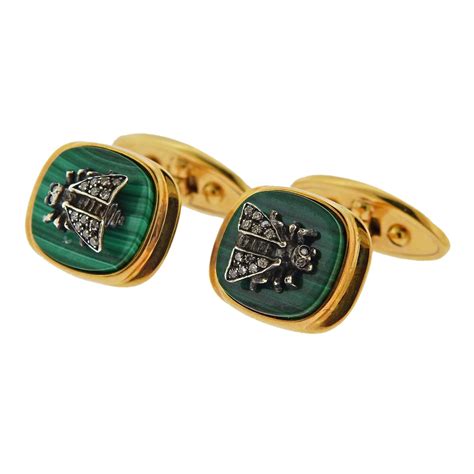 gucci gold cufflinks sale|Gucci silver cufflinks for men.